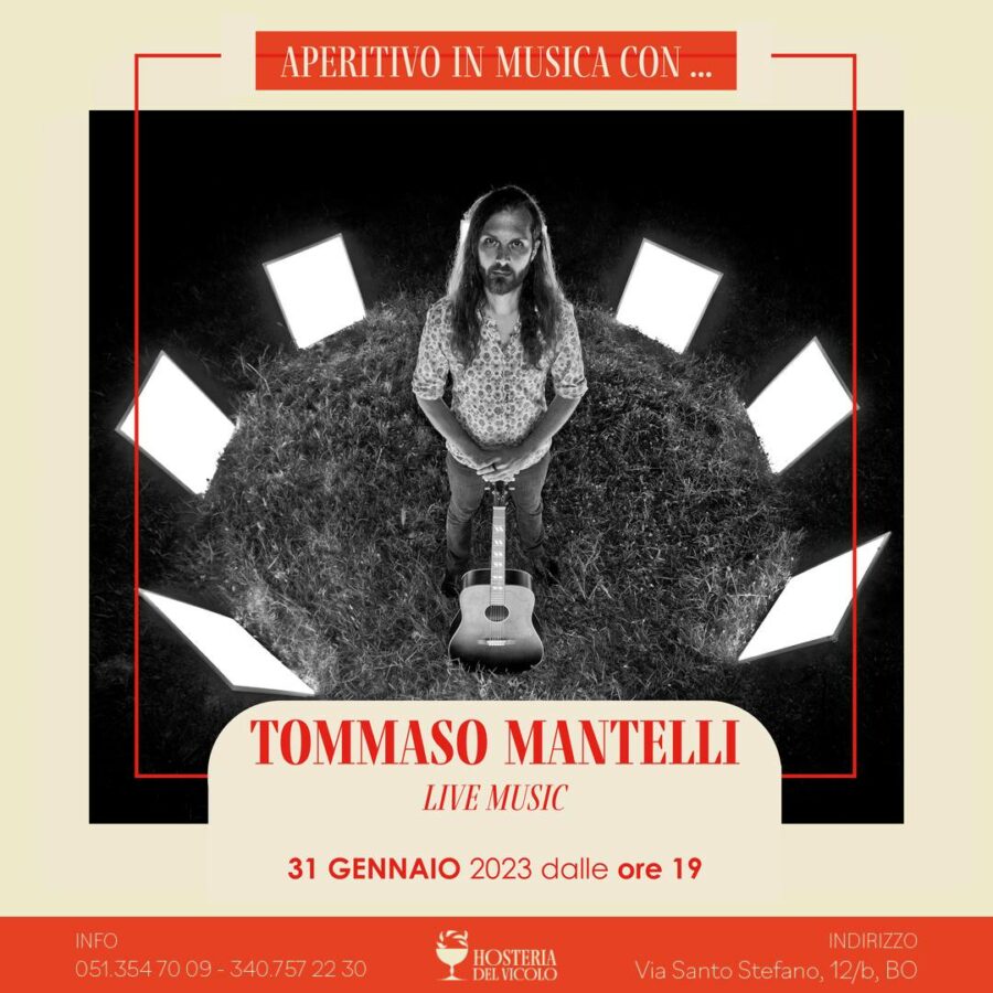 31/01/23 – APERITIVO IN MUSICA CON … Tommaso Mantelli
