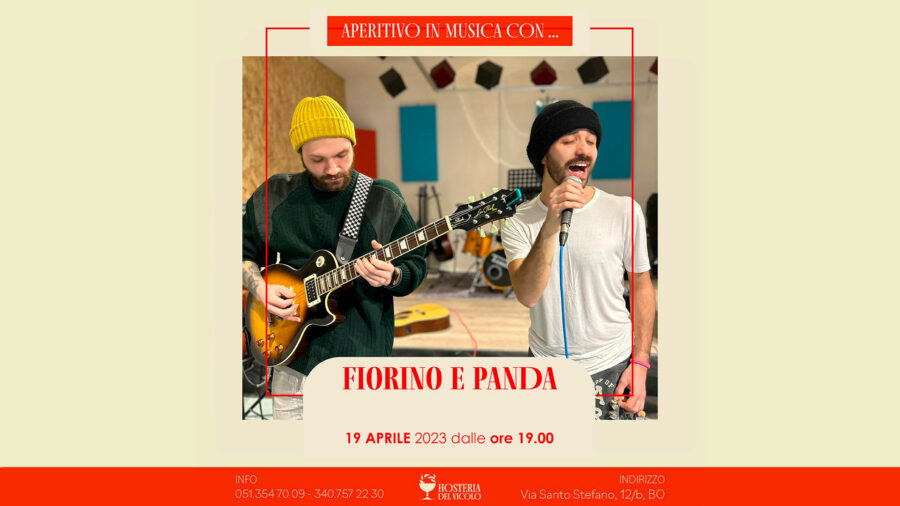 19/04/23 – APERITIVO IN MUSICA CON … FIORINO E PANDA