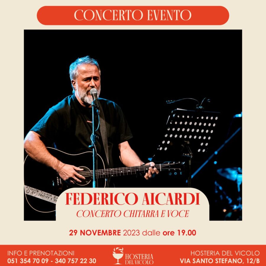 29/11/23 – CONCERTO EVENTO … FEDERICO AICARDI